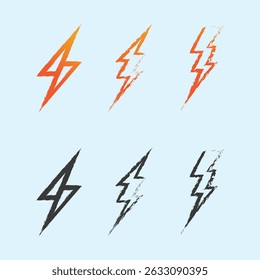 Logotipo de vetor de raio para negócios de energia relâmpago, marca de velocidade e solução de energia elétrica