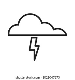 Thunderbolts weather symbol
