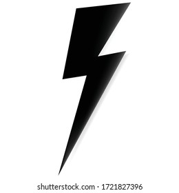 Thunderclap Lightning strike Black color.