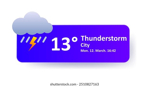 Tempestade, 13 graus Celsius previsão do tempo, data, cidade. Nublado, relâmpagos, chuva, chuva, nublado, frio, velocidade do vento, ar, precipitação, temperatura, atmosfera, Fahrenheit, índice UV,