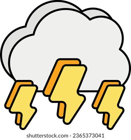 thunderstorm

color icon design style
