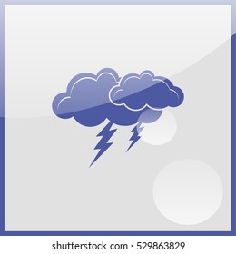 Thunderstorm Icon.