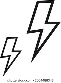 thunderstorm icon. charge icon vector