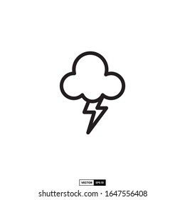 thunderstorm icon, design inspiration vector template for interface and any purpose