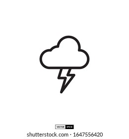 Icono de tormenta, plantilla vectorial de inspiración de diseño para interfaz y cualquier propósito
