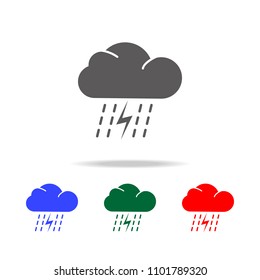 Thunderstorm Icon. Elements of weather in multi colored icons. Premium quality graphic design icon. Simple icon for websites, web design, mobile app, info graphics on white background