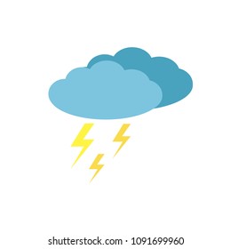 thunderstorm icon, lightning wector icon