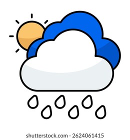 Thunderstorm icon in perfect design