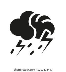 Thunderstorm icon. Trendy Thunderstorm logo concept on white background from Weather collection. Suitable for use on web apps, mobile apps and print media.