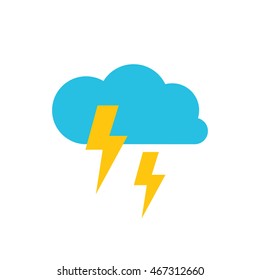 thunderstorm icon. vector illustration