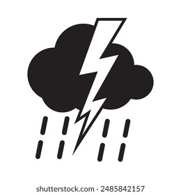 thunderstorm icon vector illustration design template