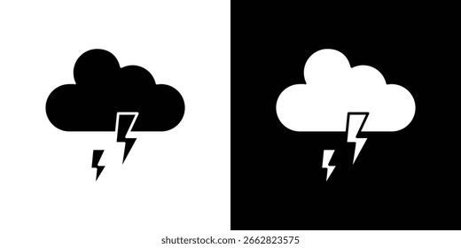 Ícone do Thunderstorm Gráficos escaláveis no vetor