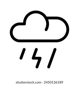 Thunderstorm Icon Vector Symbol Design Illustration