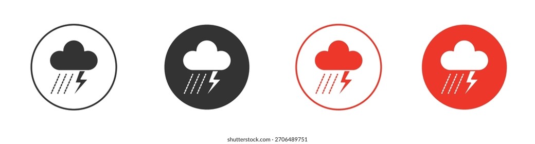 Ícone do Thunderstorm. design de vetor da Web