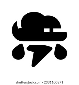 icono de tormenta para tu sitio web, móvil, presentación y diseño de logotipo.