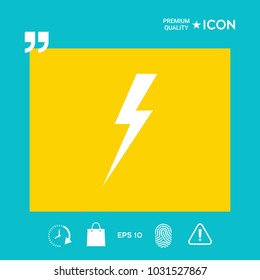 Thunderstorm lightning icon