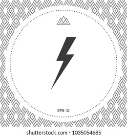 Thunderstorm lightning icon