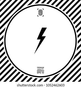 Thunderstorm lightning icon