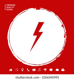 Thunderstorm lightning icon
