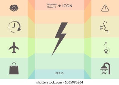 Thunderstorm lightning icon