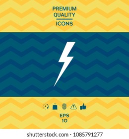 Thunderstorm lightning icon