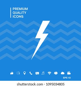 Thunderstorm lightning icon