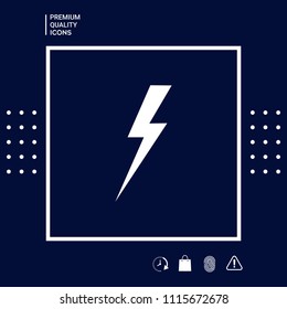 Thunderstorm lightning icon