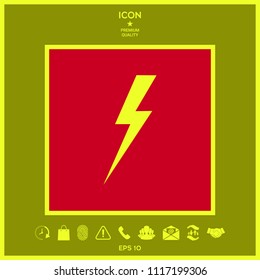 Thunderstorm lightning icon