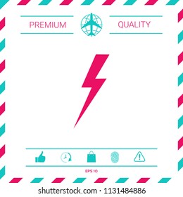 Thunderstorm lightning icon