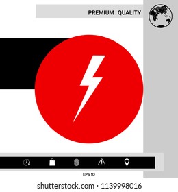 Thunderstorm lightning icon