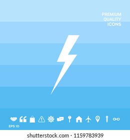 Thunderstorm lightning icon
