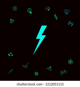Thunderstorm lightning icon