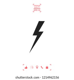 Thunderstorm lightning icon