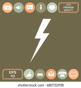 Thunderstorm lightning icon