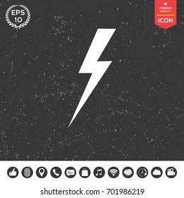 Thunderstorm lightning icon