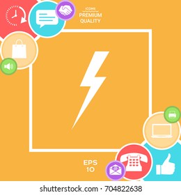 Thunderstorm lightning icon