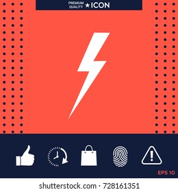 Thunderstorm lightning icon