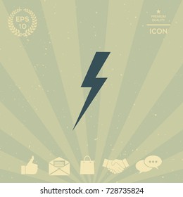 Thunderstorm lightning icon