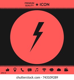 Thunderstorm lightning icon