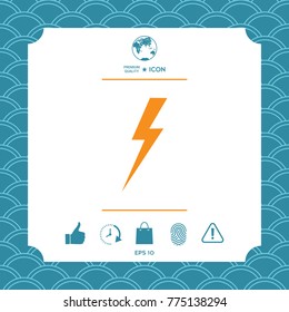 Thunderstorm lightning icon