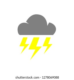 Thunderstorm weather , Lightning , Clounds. Design by Inkscape.