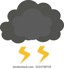 Ilustração de vetor de tempestade. Design Gráfico