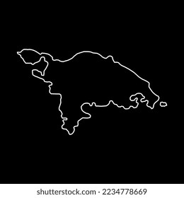 Thurgau map, Cantons of Switzerland. Vector illustration.