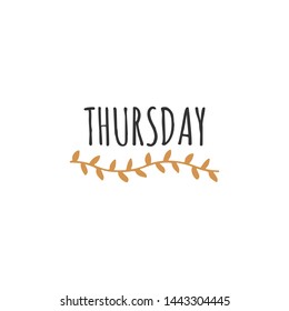 Thursday design template vector illustration