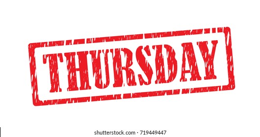 492 Thursday stamp Images, Stock Photos & Vectors | Shutterstock