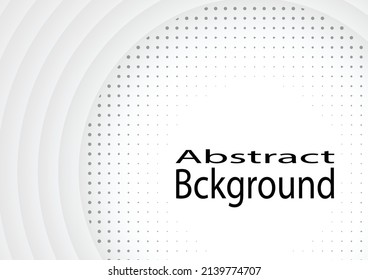 Arrojar gris de fondo abstracto y blanco con círculos y puntos, tecnología de red de patrones de onda.