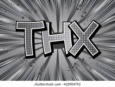 THX - Comic book style word