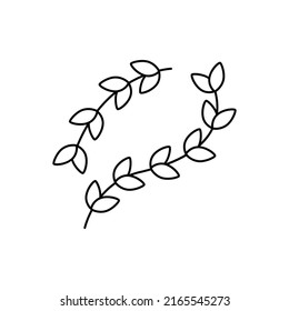 Thyme icon in line style icon, isolated on white background