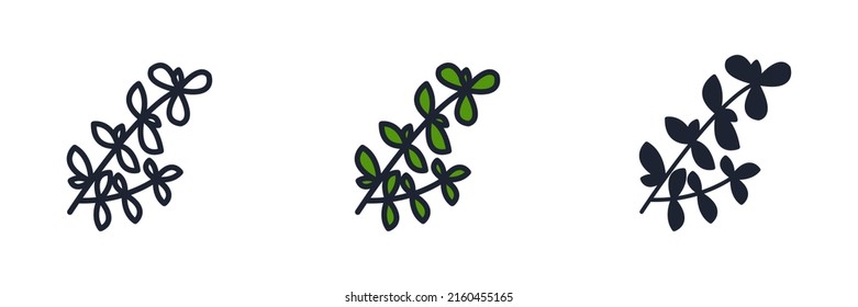 thyme icon symbol template for graphic and web design collection logo vector illustration
