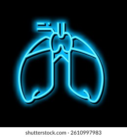 thymus endocrinology neon light sign vector. thymus endocrinology illustration